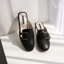 발편한 진주 버클 뮬 4cm 여성 블로퍼