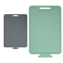 1+1 국산 실리콘도마 이유식도마 2개 소(그레이)+대(그린)