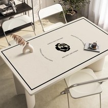 가죽 식탁매트 식탁 테이블 책상 보호필름 유리대용 가죽 방수 식탁매트, 60x120cm, E
