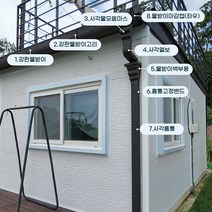 [HN메탈릭] 지붕 칼라강판 물받이4M 세트 옵션별 구매가능 지붕공사 빗물받이 금속건축자재, 11원형홈통65mm