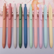 볼펜 펜 검정볼펜 마카롱볼펜 예쁜볼펜 판촉볼펜 단체선물 학용품 사무용품 신학기볼펜 공부 0.5mm 1+1, 모란디_블루