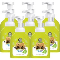 해피바스 키위랑 손씻자 버블핸드워시, 250ml, 8개