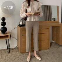 편한속밴딩스판슬랙스 밴딩팬츠 9부슬랙스 일자핏 k187