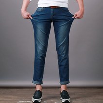 스댕클럽 남성용 히든밴딩 데님 워싱 데일리 청바지 SKD0961