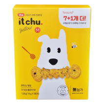 강아지 건강한 껌 잇츄 브라운 눈 눈물 옐로우 면역 영양 수의사가 고민한 건강한껌 마누카꿀 결명자 애완동물 애완견 간식, 옐로우 M