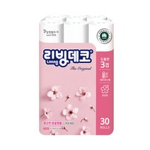 리빙 데코 더오리지날 30m 30롤 화장지, 1개
