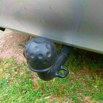 견인 볼 보호 자동차 트럭 트레일러, 빨간색