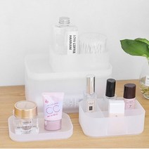 화장품 정리함 악세사리 반투명 수납함 옵션 M-2칸, M 2칸