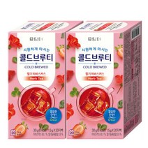 담터 콜드브루티 딸기히비스커스20Tx2개, 40개