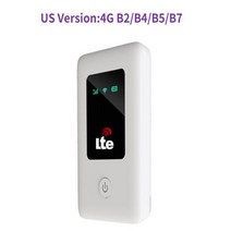 유심라우터 4G 모바일 와이파이 라우터 150Mbps sim 카드 핫스팟 2100mAH 배터리 고속 인터넷 휴대용 LTE, [02] American version