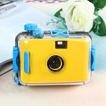 일회용 필름카메라 어린이 일회용 필름 카메라 레트로 방수 Shockproof 포인트 및 촬영 스노클링/필드 트리, 04 Yellow