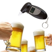 음주단속기계 전문 LCD 디스플레이 디지털 알코올 테스터 경찰 경고 호흡 장치 음주 측정기 분석기 감지기, 없음