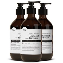 수오가닉 퍼퓸 샴푸워시 코튼머스크 1000ml 3개