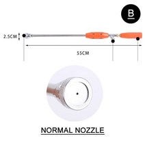 충전식 전동 농약분무기 압축분무기 다기능 분무기 전기 분무기 용 고압 금속 노즐 야외 정원 살충제 스프레이 급수 캔 공급, b