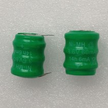 차무무 Ni-MH 니켈 카드뮴 배터리 데이터 백업 메모리 셀 산업용 10 개/로트 3.6V 60mAh, 한개옵션0