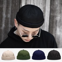 남자 여자 비니 챙없는 캡없는 여름 와치캡 군인 모자