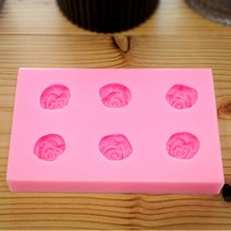 실리콘 몰드 수제 장미61.6구 /석고 방향제 비누 재료/, 수제장미꽃61. 6구