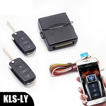 원격시동 스마트 폰 제어 범용 원 버튼 시작 푸시 시스템 원격 키트 자동차 시동 정지 키리스 엔트리, KLS-LY