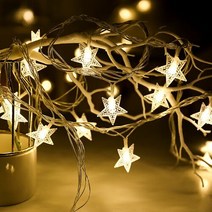 20구 LED 별 가랜드 전구(3M) 트리 점멸 반짝이전구, 상세페이지 참조