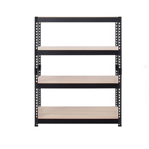 스피드랙 V2 스탠드 선반 4단 900 x 600 x 2100 mm, 블랙
