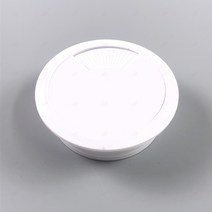 고급 전선 케이블 마감 마무리 선 정리 캡 사무실 데스크탑 컴퓨터 책상 테이블 데스크 씽크대 식탁 상판 구멍 원형 커버 덮개 마개 뚜껑 홀캡 60mm 흰색, 회색, 1개