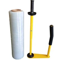 손잡이형 핸드 랩퍼 랩핑기 수동 파렛트 래핑기 포장 포장기 랩, A. 옐로우 45및50cm 필름 폭