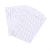 골프스코어카드 골프타수계산기 야다지북 스코어카드 10pcs 골프 스코어 키퍼 카드 스코어 시트 목록 일반 골프 스코어 카드 홀더 기록 종이 트랙 골프 통계 골프 훈련 보조, 없음