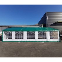 미승텐트 쉘터천막 (지붕녹색+벽면백색) 몽골천막 캐노피천막 야외창고천막 야외매장천막 쉘터텐트 몽골텐트, 지붕그린+창문벽면화이트 3mx6m