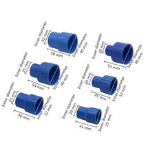 ibc탱크 25 20mm 40 32mm 40/32 20/25mm PVC 스트레이트 감소 커넥터 파이프 감속기 어댑터 관개 워터 피팅 1 개, 01 WHITE_04 32mm-25mm