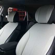 설레노 3D 에어매쉬 통풍시트 가죽 자동차 버켓 시트커버 교체 1P, 가죽시트커버, 그레이