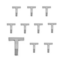 쁘띠팬시 입체문자 스티커 30 x 30 mm, 은색 T, 10개입