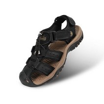 [에코로바] 고급 누벅 가죽 남성 아웃도어 라이더 트레킹샌들 등산샌들 ER0900