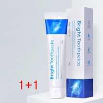 불소걱정없는 브라이트 프리미엄 불소없는 미백치약 100g, 1+1
