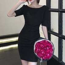 등파임 슬림 원피스 블랙 20 대 30 여름 하객룩 패션 슬림한 화이트 20대 결혼식