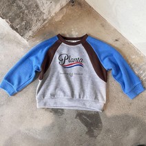 맘이랑 커플룩 가을 컬러 배색 레터링 맨투맨 모녀-모자 패밀리룩 휴일나들이패션 가족사진 데일리패션