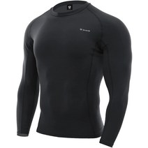 남성용 사이클링 컴프레션 그롱 컴프레션 웨어 긴 소매 맨즈 여름용 접촉 냉감 항균 방취 가공 UV 컷 이너