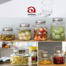 아데리아 메탈 뚜껑 밀폐 유리병 담금주 매실청 보관 용기, [2리터] [814]