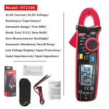 UNI-T 전문 디지털 멀티미터 클램프 계량기 True RMS AC DC 펜치 전류계 전압계 NCV VFC 다이오드 테스터 UT210D UT210E