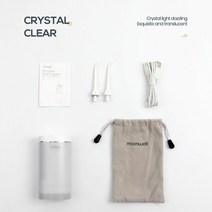 트레킹 스틱 등산 mornwell f22 구강 irrigator 휴대용 치아 클리너, 하얀