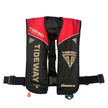 바낙스 자동팽창식 구명조끼 LV2190 PLUS, 블랙