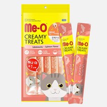15g 4P 츄르대용량 미오 크리미 연어 기호성 힐링간식 노령견 동물공감 영양공급 시저 습식캔 강아지사료