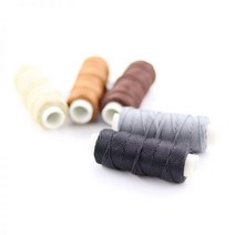 내구성 라운드 왁스 스레드 0.8mm 너비 DIY 가죽 공예 도구 스티칭 신발 핸드백 수하물 액세서리 20m/롤, 11 fuchsia