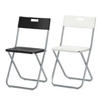 이케아 GUNDE 군데 접이식 의자/식탁/책상/행사/보조/간이/캠핑/회의의자, 블랙_802.177.98, 블랙_802.177.98, 1개