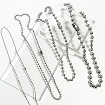 맨앤뮤즈 써지컬스틸 볼 체인목걸이 4종세트