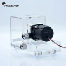 FREEZEMOD 산업용 노트북 pc 워터 쿨러 큐빅 투명한 탱크 펌프 500L/H 용량 600ML 수냉. GQSX-T1, 02 SC600 pump