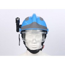 F2 안전 구조 헬멧 ABS 비상 안전모 전조등 보호 고글 포함 소방관, CHINA, 파란