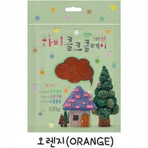 나무점토 콜크클레이100g(13색)우드폼클레이, 주황
