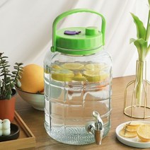 유리 효소병 과실주 담금주 수도꼭지 디스펜서 5L-15L, 디스펜서 효소병 5L