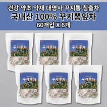 꾸지뽕잎 추출물 꾸지뽕잎차 꾸지뽕 구지뽕 뿌리 열매 줄기 잎 효능 건강 약초 약재 암 나무 껍질 국내산 국산 100% 건강에 좋은 카페인없는 꾸지뽕차 뽕잎 차 티 티백 60개입, 6개