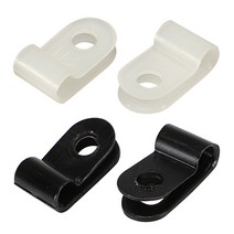 PVC 새들 3N 1 000개 1봉지 전선 4.6-5.3mm 고정용 클립 케이블 클램프, 흑색